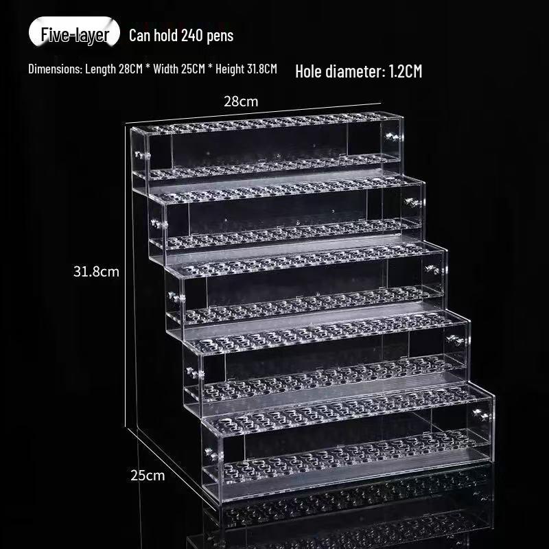 Clear Acrylic Pen and Pencil Holder Display Stand
