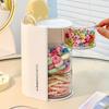 Rotating Cosmetic Storage Box Transparent Hair Tie Organizer Display Case Jewelry Organizer  Gift