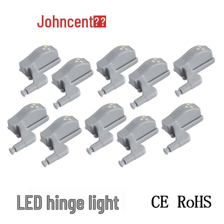 

Светодиодная подсветка на петлях с умным датчиком в стиле электронной коммерции для шкафа/гардероба - Батарея в комплект не входит (10-Pack) Cool White (With Battery)
