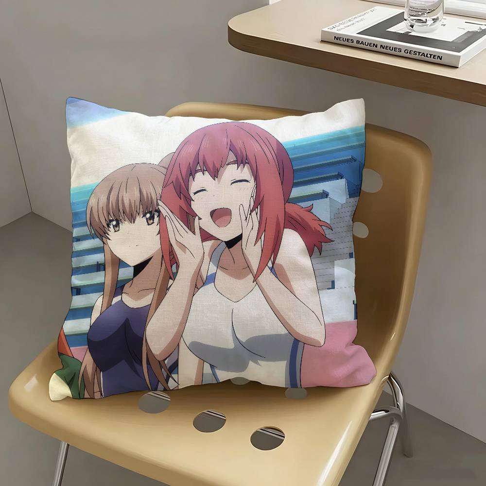 1pc Non Toyoguchi Anime Characters Pillow Case Fashion Square Pillowcase Bedroom Sofa Room Ins Decoration Leisure