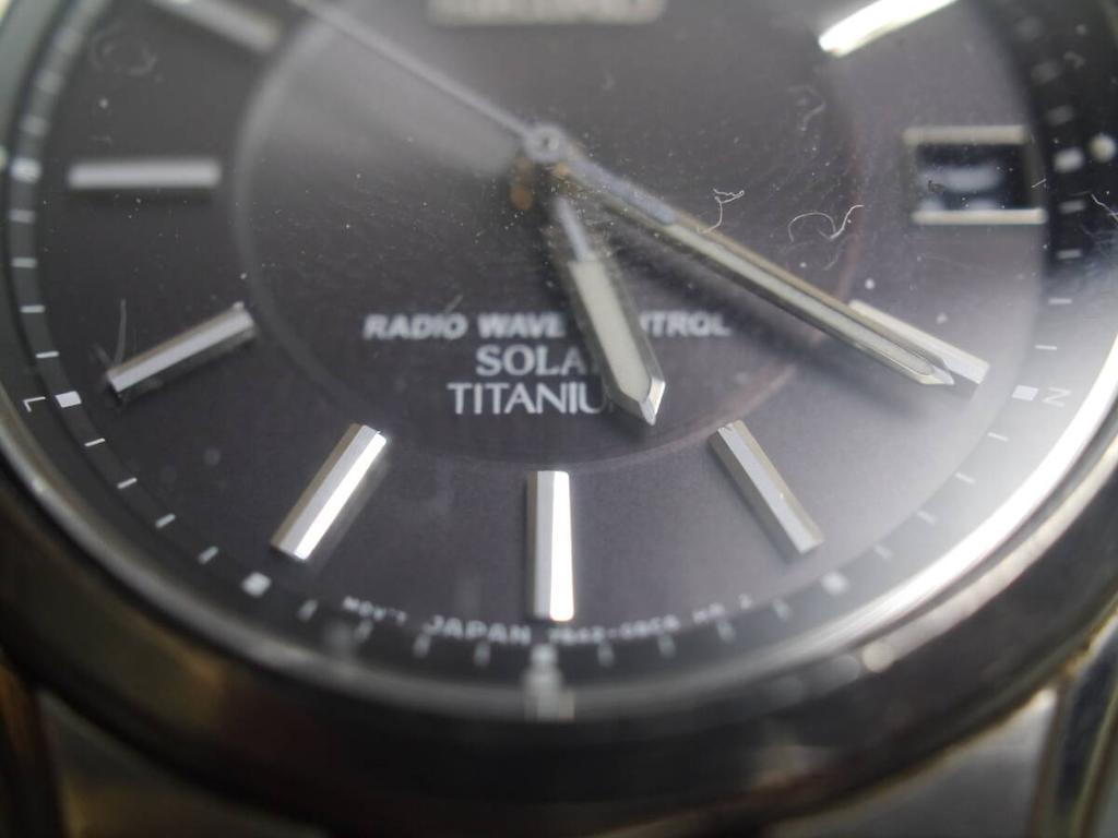SEIKO Solar Radio Wave Control Datum Titanium 3-wijzer Horloge, Bandje, 7B42-0AN0, Herenhorloge, ae93