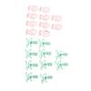 100pcs Paper Clips Portable Mini Electroplating Green Tree Pink Strawberry Shape Metal Paper Clips for Office