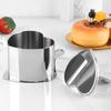 Heart Cake Mold Baking Cake Ring Stainless Steel Mousse Cake Ring Mold With Press Set Baking Bakeware For Professional Bakers