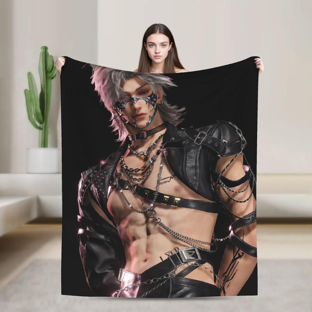 Love and Deepspace Your Husbands Your Boyfriends Blanket Warm Soft Fashion Plush Throw Blanket For Couch Bed Flannel Bedspread
