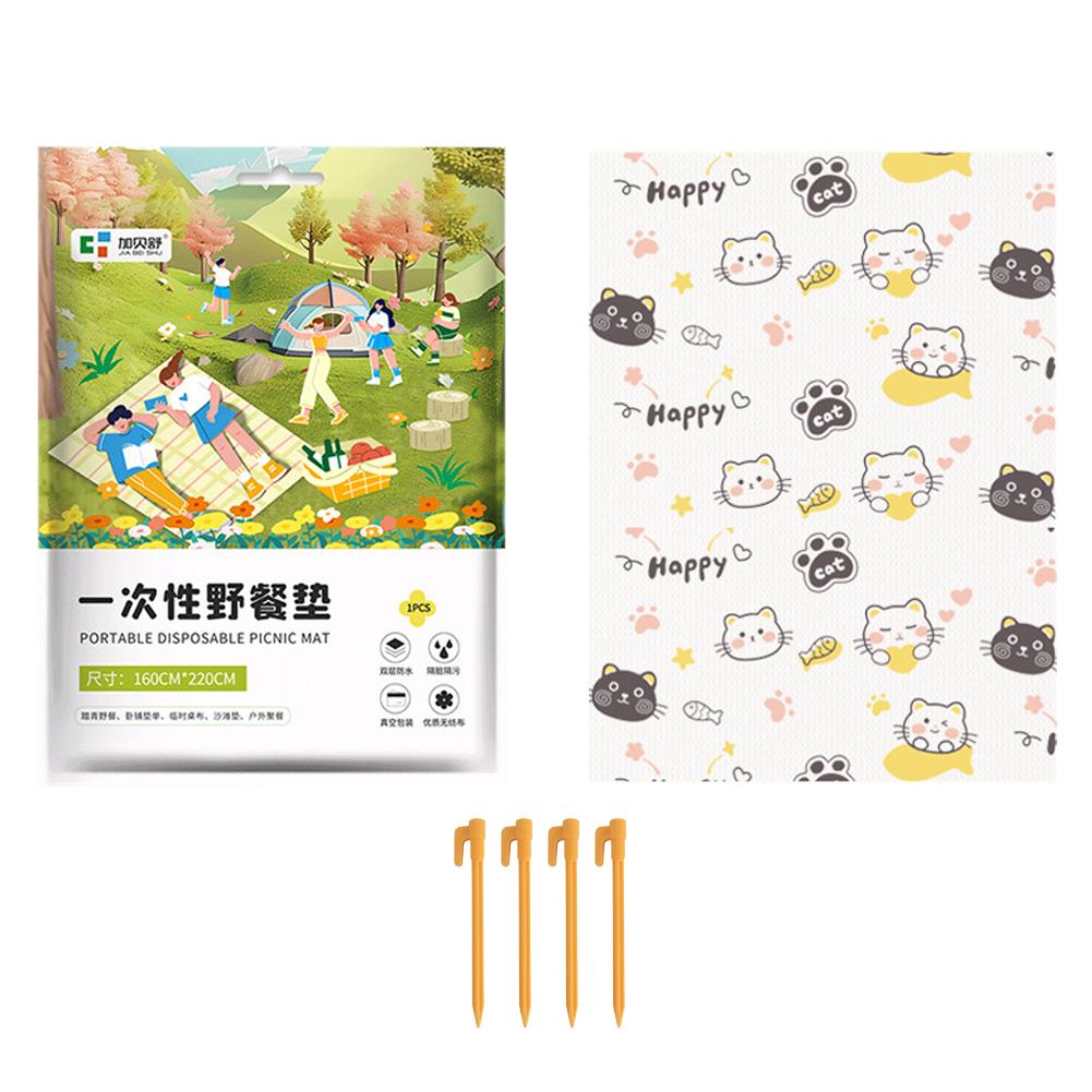 Thickened Moisture Proof Disposable Picnic Mat Large Size Portable Outdoor Camping Beach Blanket Eco Friendly Soft Foldable