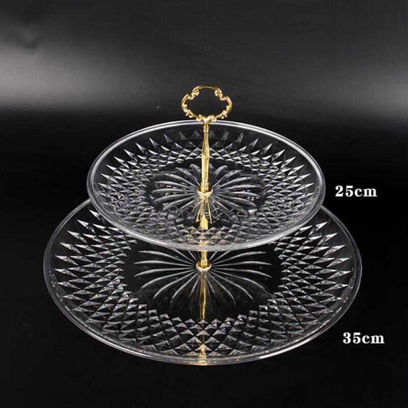 Акриловая фруктовница Huili на 2 яруса