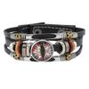 Kreatives Perlen Teufelsauge Mehrschichtiges Leder Verstellbares Armband Unisex Schmuck Accessoires Geschenke