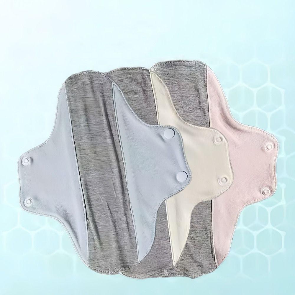 3 stk Gjenbrukbare Vaskbare Sanitetsservietter Grafen Trusinnlegg Menstruasjonskluter Inkontinens