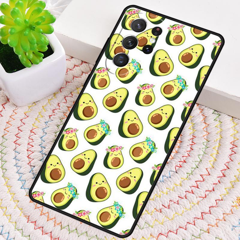 Funny Avocado Art Fruit Phone Case for Samsung Galaxy Note 10 Pro S26 Ultra S23 S24 FE S25 S21 S22 PLUS Shockproof Cove