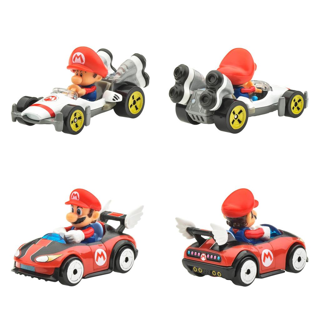Hot Wheels Mario Kart Assorted Ride-on Toy Cars (8 cars per box) - Ages 3 and up - Multi-color GBG25-988B