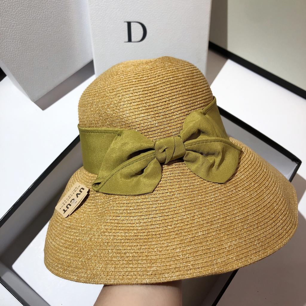 Sun Li Star With Straw Hat Japan Imported Uv Anti-Ultraviolet Big Brim Sun Hat Women Summer Travel Foldable