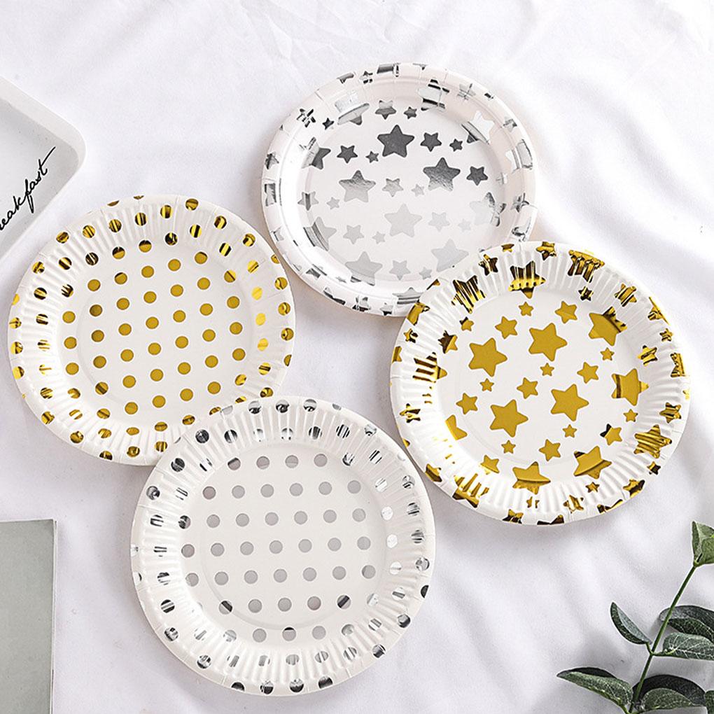 50pcs Paper Pentagram Stripe Disposable Tray Any Party Or Event Safe And Eco-friendly Large Quantity