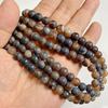 6 8 10 MM  Matte Natural Stone Beads Polished Blue Stripes Agates Stone Beads Diy Spacer Loose Beads for Jewelry Making Bracelet