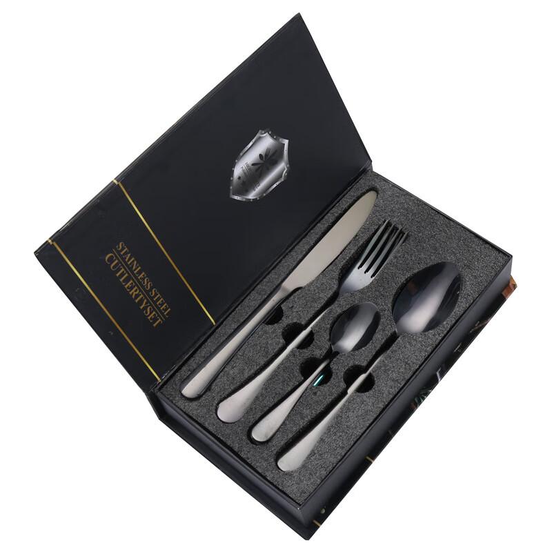 ZISIZ Набор столовых приборов из 24 предметов в скандинавском стиле, из нержавеющей стали