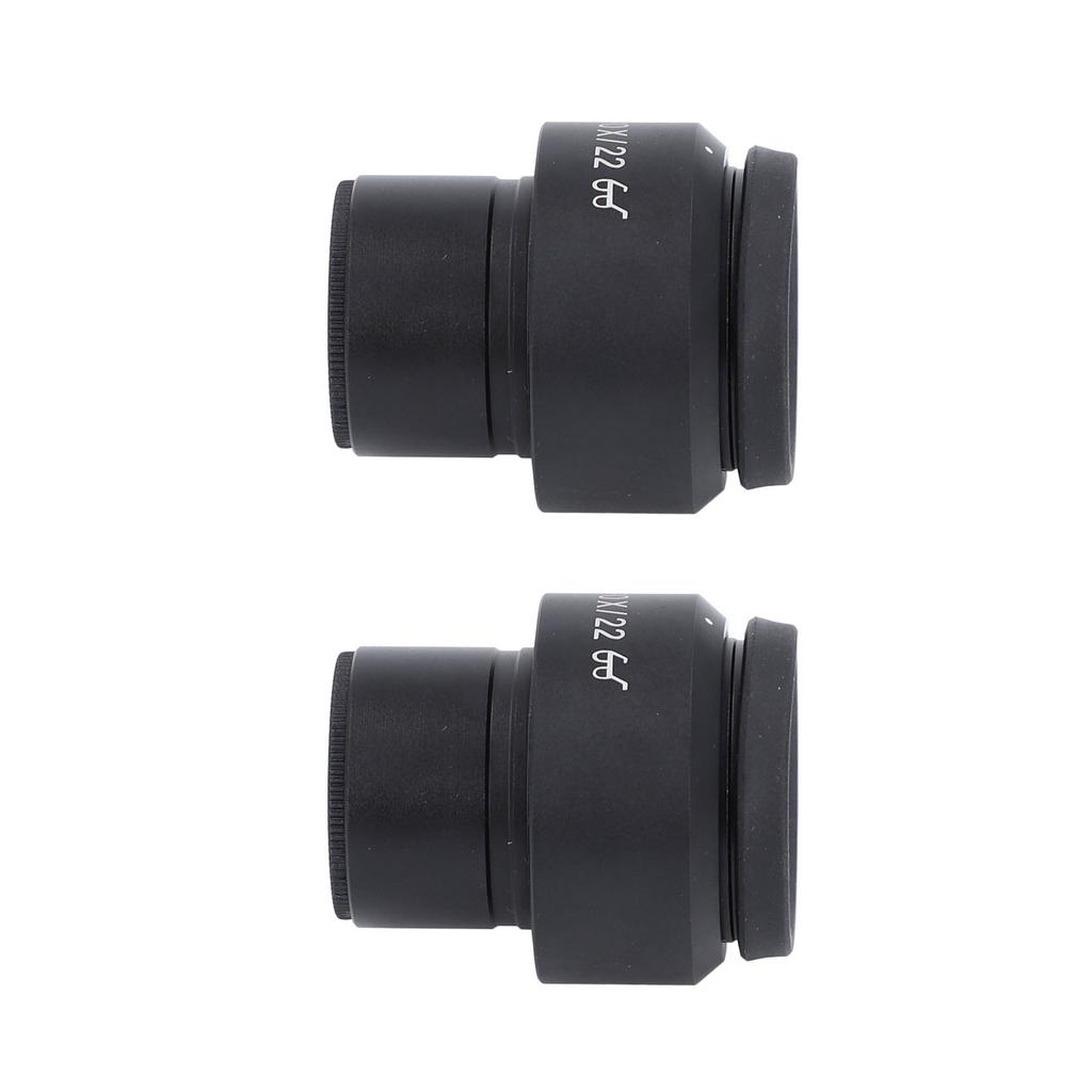 2 Stück 10x Mikroskop-Okulare 22mm Hoher Augenabstand Weites Sichtfeld Optische Linse Okular Dioptrieneinstellung 30mm Anschluss