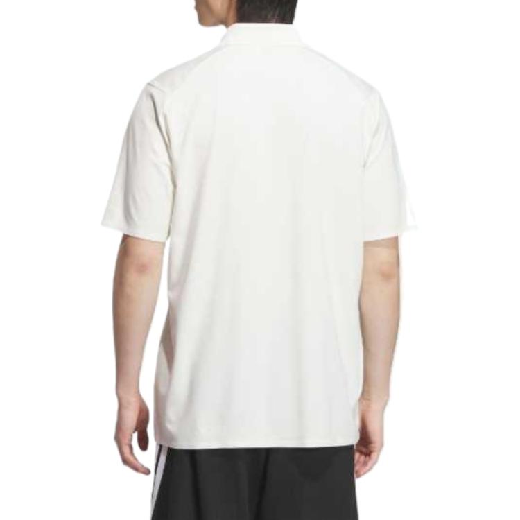 adidas Polo Shirts Men's Jade White Polo Collar Moderate KC5827