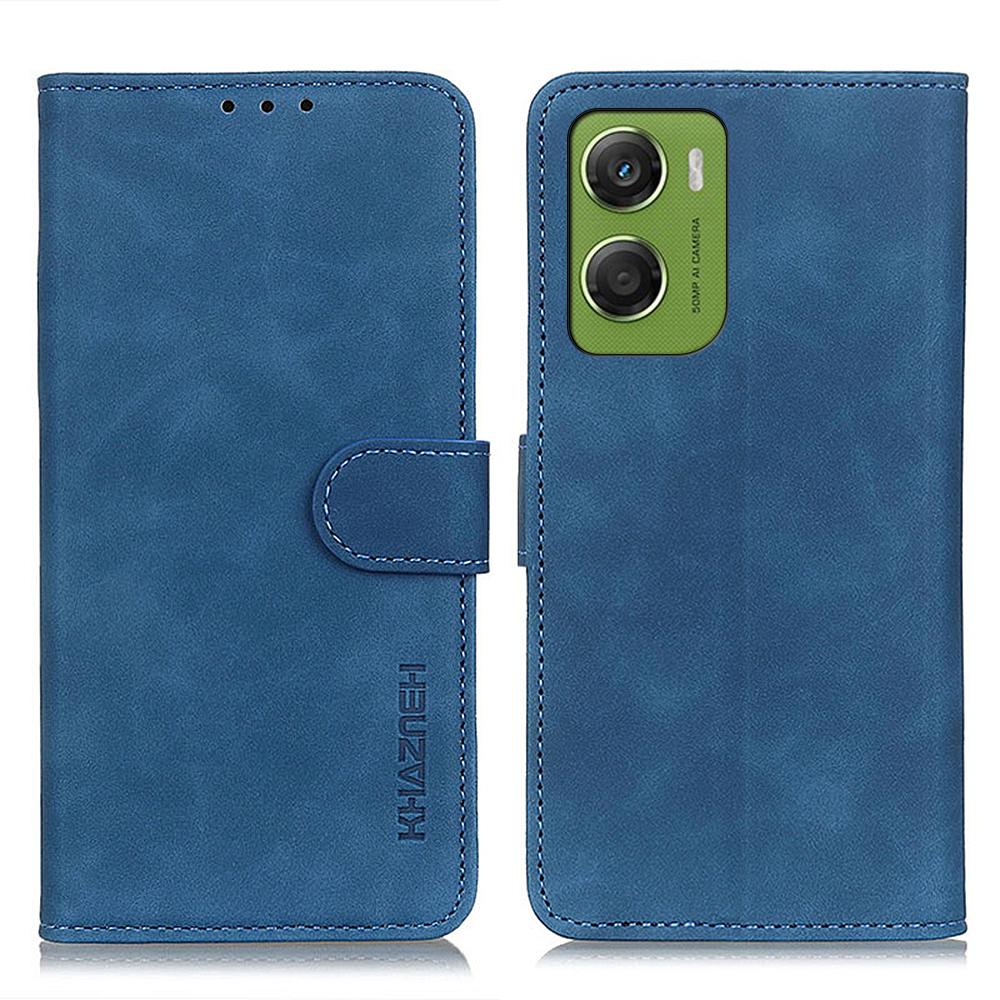 KHAZNEH For Motorola Moto G06 4G Case PU Leather Retro Texture Phone Cover