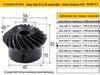 Spiral Bevel Gears, 1 & 2 Module, 45 Steel, Standard Inner Hole