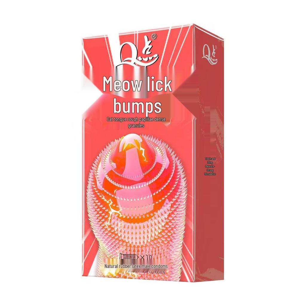 Q Point Thorn Set: Erotic Couples' Condoms with Large Particles, 2pcs/pack