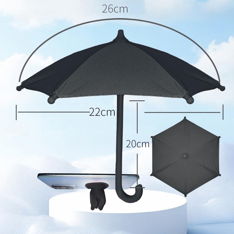 TikTok Mobile Phone Parasol Toy Cute Decoration Super Small Umbrella Photography Props Umbrella Mini Pig Suction Cup Umbrella