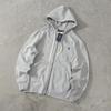 Embroidered Zip-Up Hoodie Animal Loose Fit Sweatshirt Teens