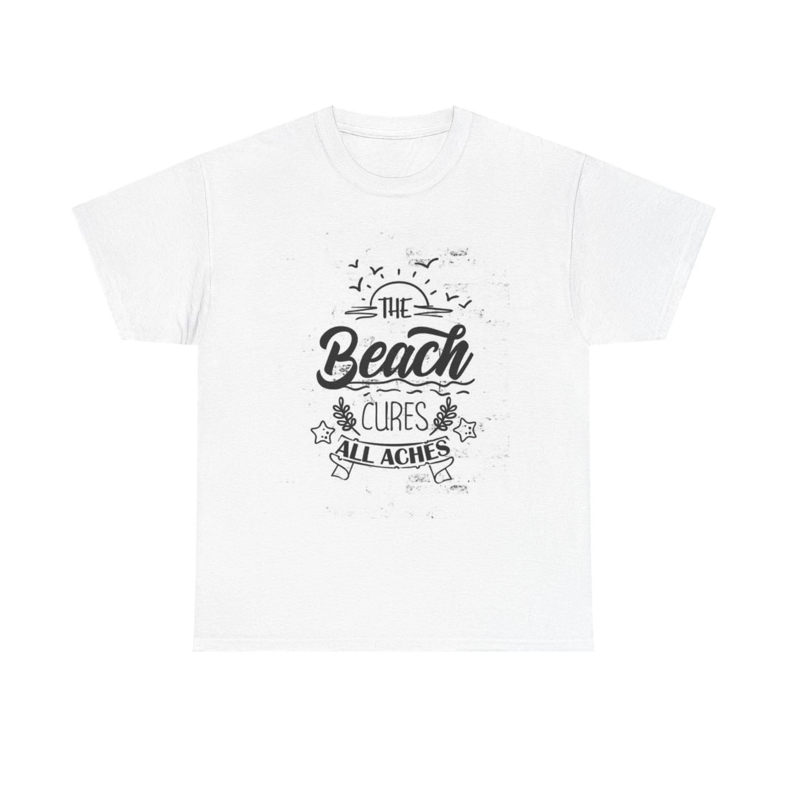 Men s and Women s T-shirts The Beach Cures All Graphic XXXL