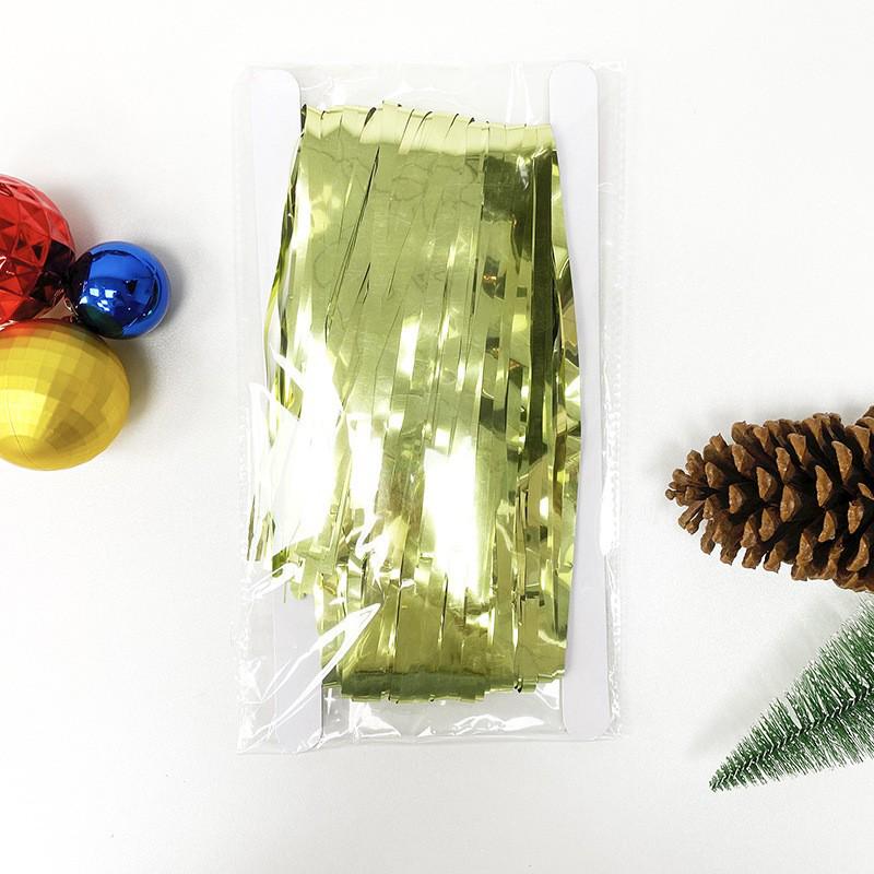 Colorful Rain Silk Door Curtain for Birthday Party Decoration, 1x2.45 meters