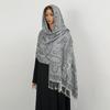 Cross Border Hot Selling Ethnic Style Shawl Paisley Cashew Jacquard Long Scarf Spring Summer Sunshade Headscarf Tassel