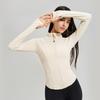Womens Lightweight Zip-Up Yoga Top Long Sleeve Quick-Dry Fitness Jacket Slim Fit Outdoor Workout Shirt