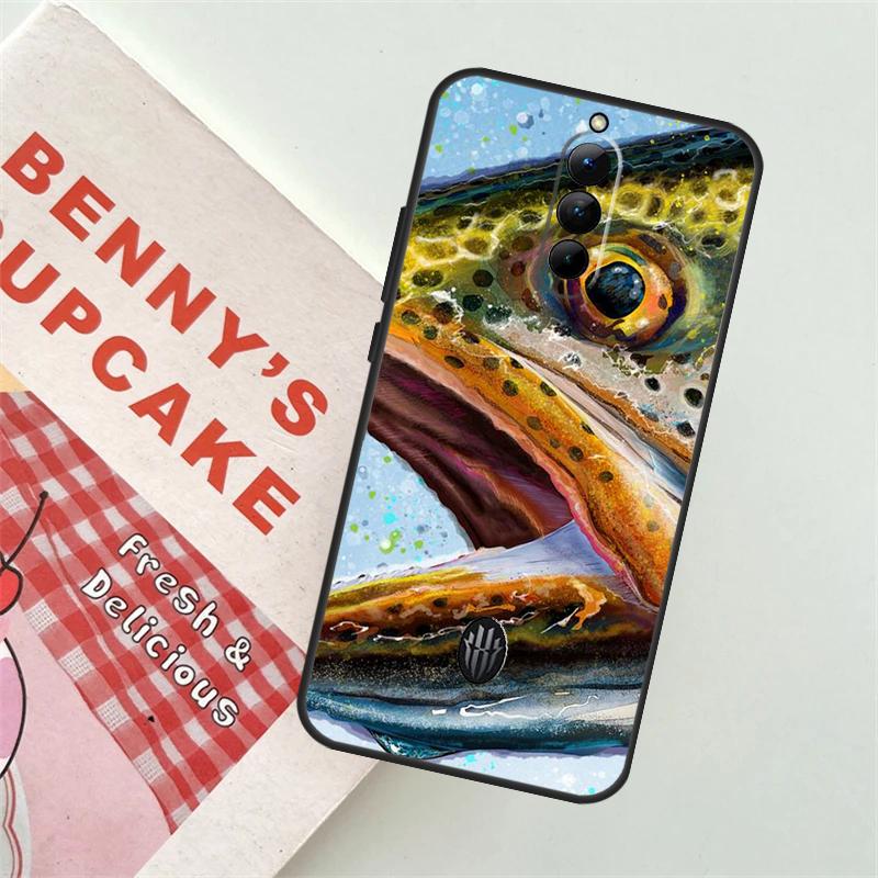 Trout Fishing Soft Case For ZTE Nubia Red Magic 9 Pro Plus 8 8S Pro 6S 7S 6 7 Pro 5S 5G 6R Back Cover