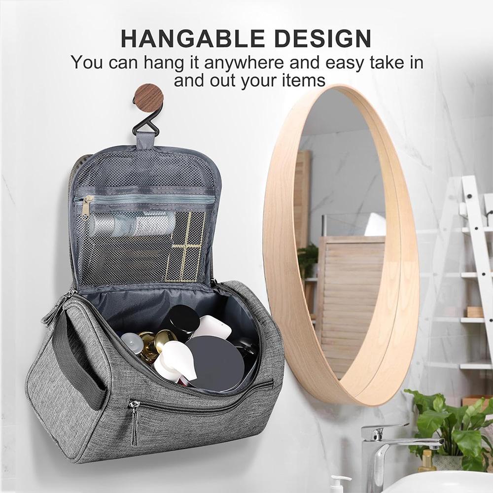 Multi-functional Travel Toiletry Storage Bag Men's Handheld Hook Large Capacity Organizer Portable Toiletry Pouch for Travel Use