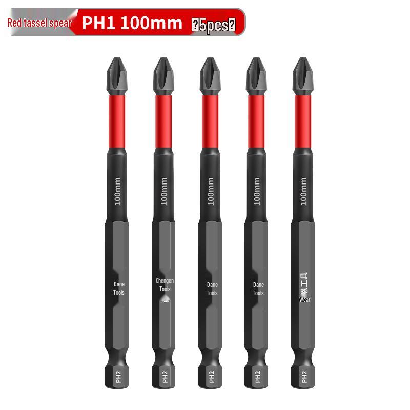 PH0 Tungsten Steel Phillips Bit: Magnetic, Impact Resistant, Non-Slip Screwdriver, Hex Shank for Electric Drill