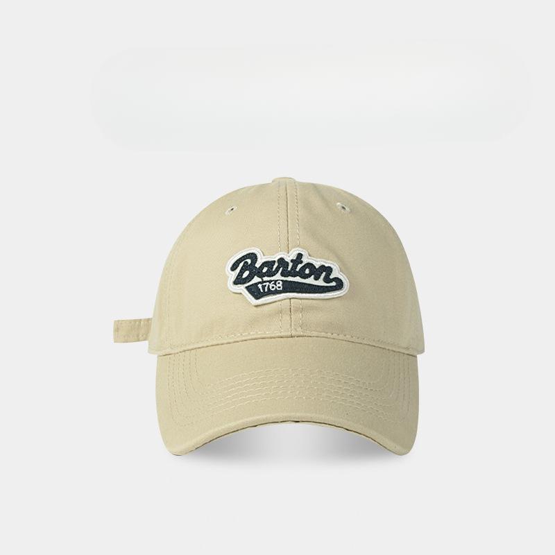 Korean Versatile Baseball Cap for Men and Women New Spring and Summer Versatile Fashion Letters Wide Brim Soft Top Baseball Cap Trendy