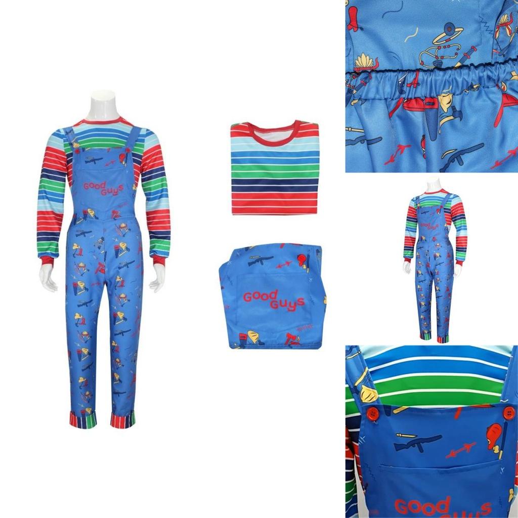 Cosplay Costume For Chucky Fans Polyester Material Street Style Trendy Design