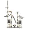 VidaXL Arbre à chat avec griffoirs en sisal 230-250 cm Gris