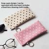 Protective Eyeglass Case Polka Dot Design Sunglasses Pouch for Fashionable Added Style