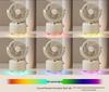 USB-Powered Oscillating Humidifier Fan - Portable Desktop Cooling for Dorms and Offices