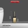 Stainless Steel Odor-Proof Toilet Brush Set with Draining Holder