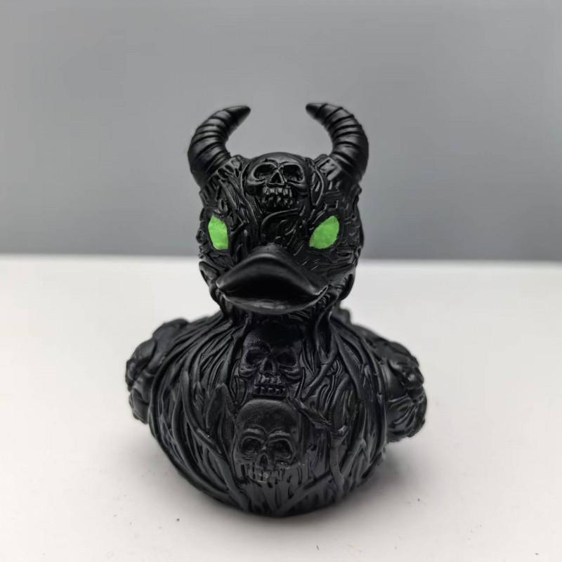 Devil Skull Duck Resin Figurine Gothic Home Decor Halloween Party Ornament
