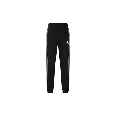 Air Jumpman Dokuma Manşetli Pantolon Düz Renk Logo Yazılı Erkek Alt Giyim Siyah CK6856-010