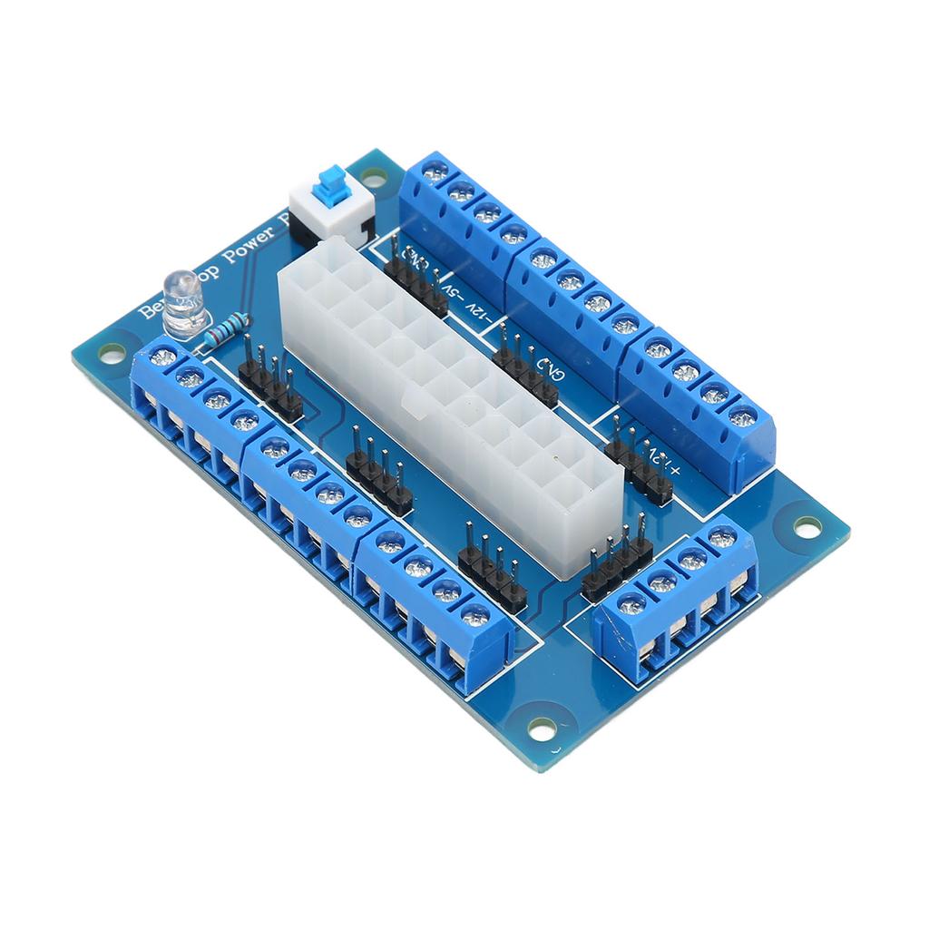 24 20 Pin ATX DC Power Supply Breakout Board Module Power Supply Breakou Board with LED Indicator Light