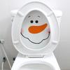 Christmas Toilet Waterproof Wall Sticker - Moisture-Proof PVC Bathroom Decor