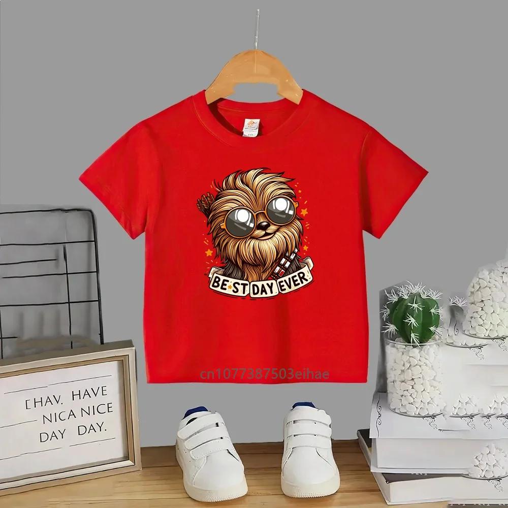 Cotton Comfort Kids Star Wars TShirt for Ages 314 Boys and Girls Round Neck Printed Short Sleeve Elegant and Luxurious Top