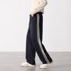 Striped Men's Pants New Spring and Autumn Versatile Drawstring Loose Straight Sports Casual Trousers Men