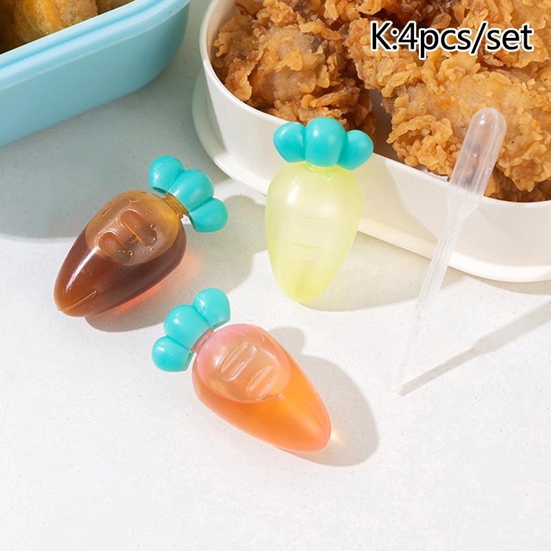 Cartoon Sauce Bottle Mini Bento Box Animal Friend Soy Sauce Box Tomato Sauce Honey Salad Sauce Container Bento Box Accessories