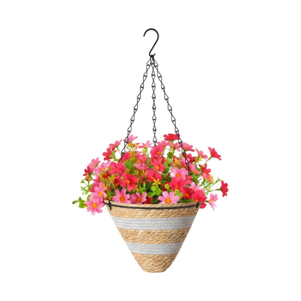 Simulated Flower Basket Decoration Flower Basket Spring Simulated Flower Decoration