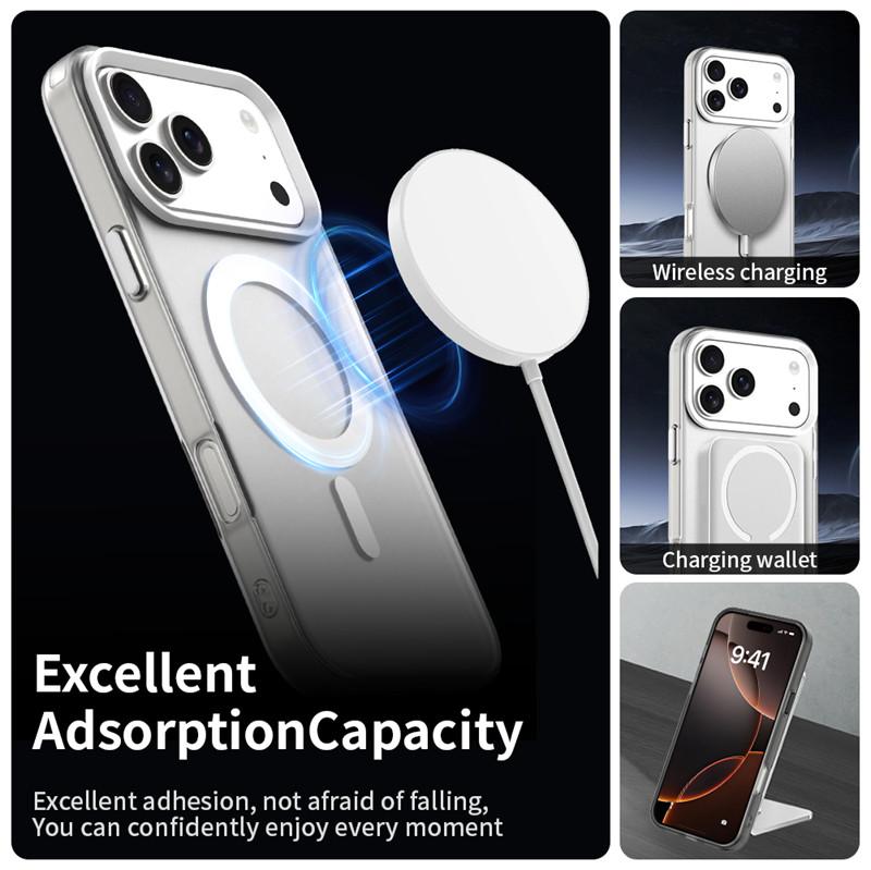 Magnetic For iPhone 17 Pro Max Case Magsafe Wireless Charging Cover iPhone 17 Air iPhone 17 Pro Max Matte PC Protective Cases