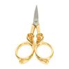 Vintage Scissors Stainless Steel Carved Handle Effort Saving Multifunction Craft Scissors for Embroidery Craft Art
