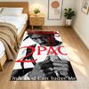 2pac Customized Name Area Rug Design for Hallway Study Room Decorate Room Bedrooms Anti-slip Rug Anime Office Decor Best for Christmas