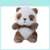 Kuscheliges Mini-Panda-Plüschtier, bezaubernde Bärenpuppe für Schlüsselanhänger und Taschen